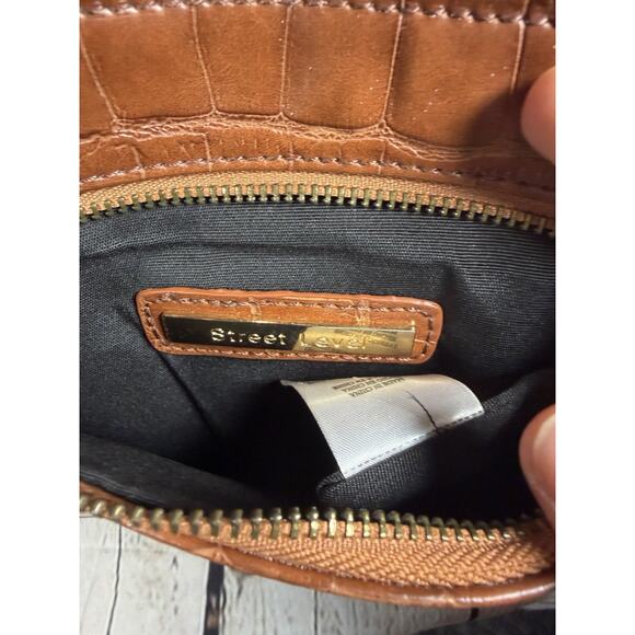 Circle Festival Western Indie Unique Shoulder Bag Wristlet Set Tassel Brown - Picture 8 of 11